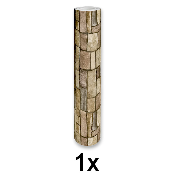 1x Samolepljivi 3D zidni panel sa uzorkom cigle | WALLCORWRAP